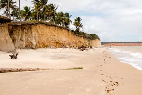Deserted stretch of beach Stock Photos