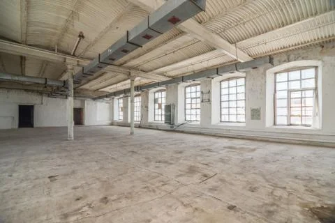 Deserted warehouse Stock Photos