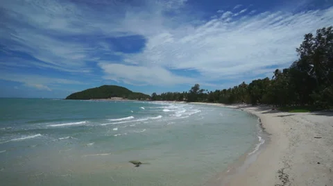 Deserted wild beach Stock Footage 43294629