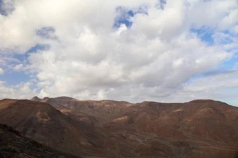 Desertic Landscape of muntain range Stock Photos