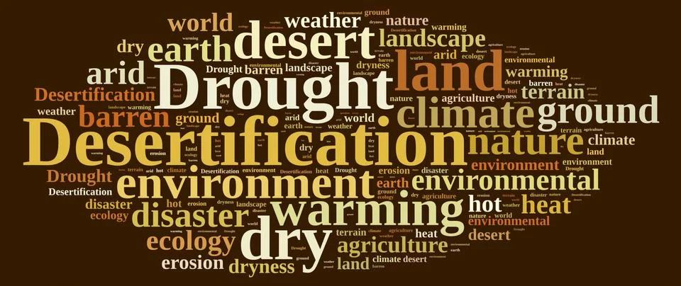 Desertification. Stock Illustration