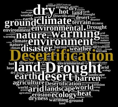 Desertification. Stock Illustration
