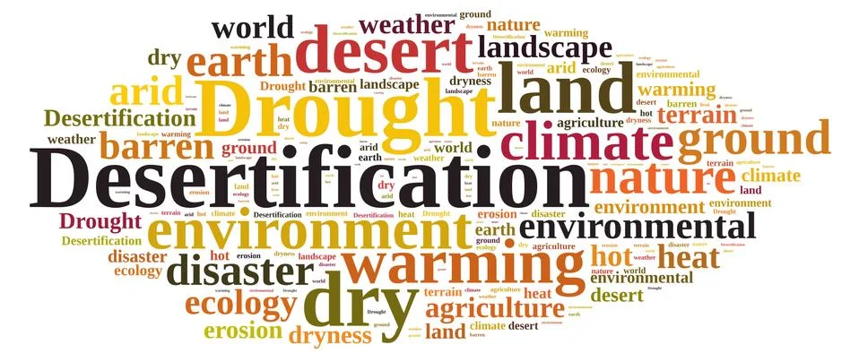 Desertification. Stock Illustration