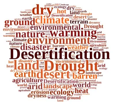 Desertification. Stock Illustration