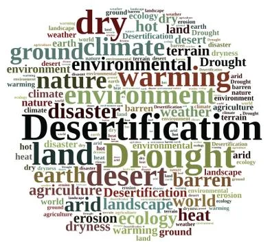 Desertification. Stock Illustration