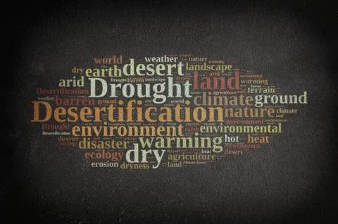 Desertification. Stock Illustration