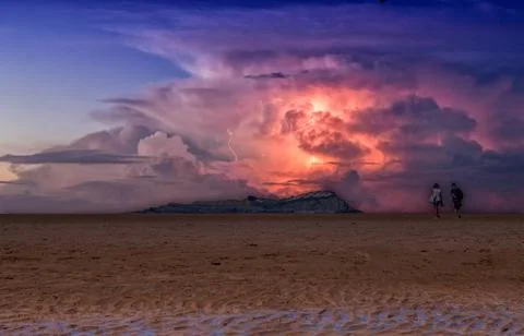 Desertification of the seas Stock Illustration