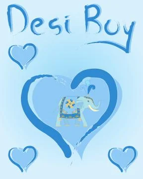 Desi boy Stock Illustration