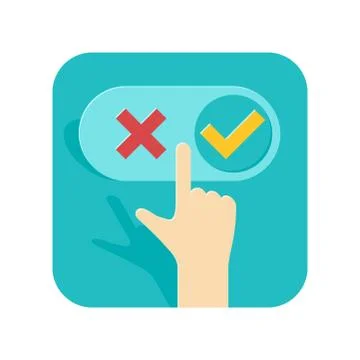 Desicion finger Stock Illustration