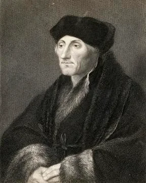 Desiderius Erasmus 1469-1536. Dutch Humanist And Theologian. Greatest Europea Stock Photos