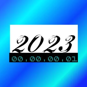 Design  2023 theme Illustrazione stock