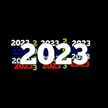 Design 2023 theme Illustrazione stock