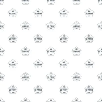 Design 3d printing pattern seamless 스톡 일러스트
