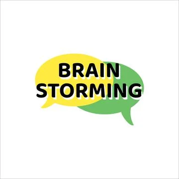 Design about brainstorming concept Stock Illustration