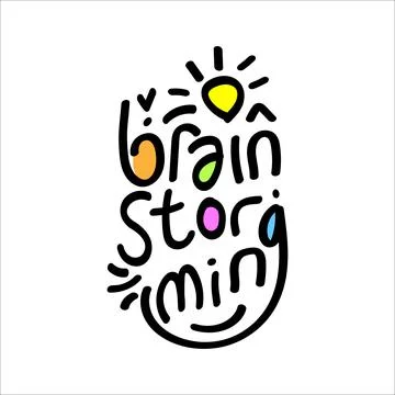 Design about brainstorming concept Stock Illustration