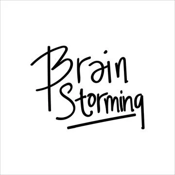 Design about brainstorming concept Stock Illustration