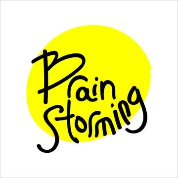 Design about brainstorming concept Stock Illustration
