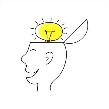 Design about brainstorming concept Stock Illustration