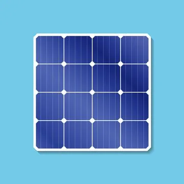 Design about solar panel energy, renewable energy resources Stock Illustration