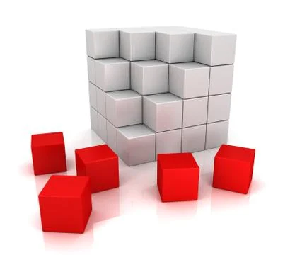 Design of abstract cubes Stock Illustration