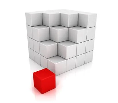 Design of abstract cubes Stock Illustration