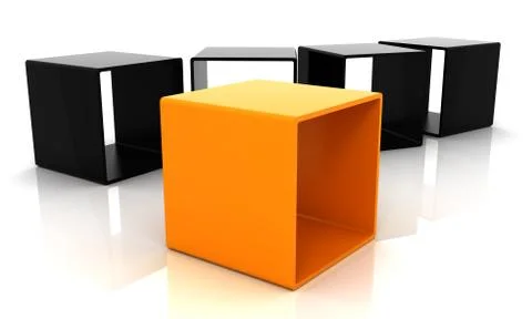 Design of abstract cubes Stock Illustration