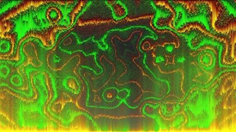 Design of abstract digital pixel noise glitch, rows, error video damage, 3d Stock Illustration