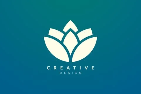 Design abstract flower and leaf logo for spa, hotel, beauty, health, fashion, Stock Illustration