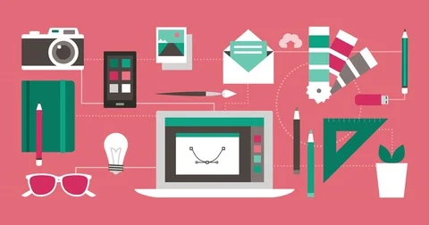 Design and creativity Stock Footage 81487527