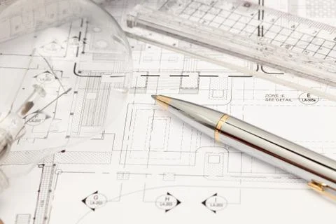 Design and idea with drawing Stock Photos