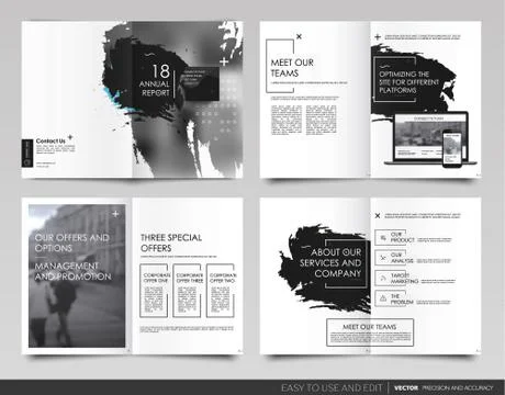 Design annual report,vector template brochures Stock Illustration