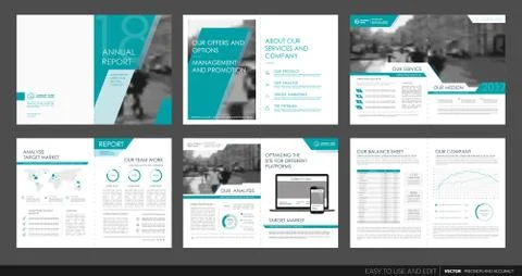 Design annual report,vector template brochures Stock Illustration
