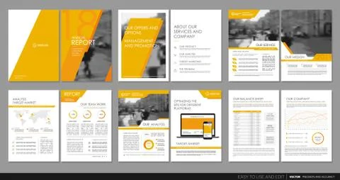 Design annual report,vector template brochures Stock Illustration