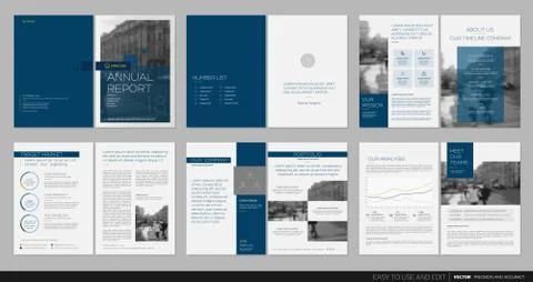 Design annual report,vector template brochures Stock Illustration