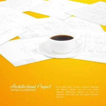 Design architecture template Illustrazione stock