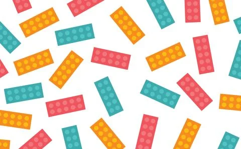 Design background block puzzle random colorful unique Illustrazione stock