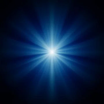 Design background of blue luminous rays Stock Illustration