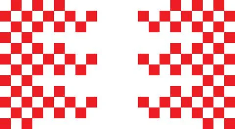 Design background checkered square pixel unique red color Stock Illustration