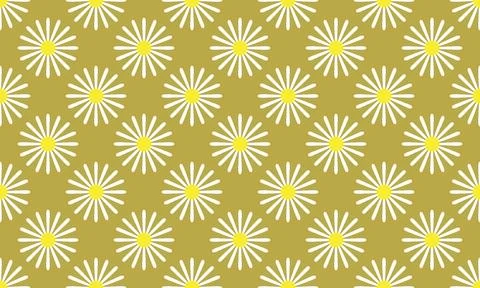 Design background daisy flower repeat pattern abstract Stock-Illustration