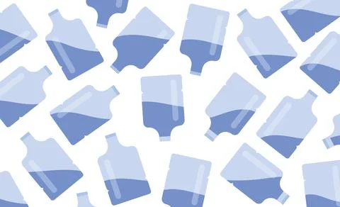Design background gallon liquid fresh unique repeat Stock Illustration