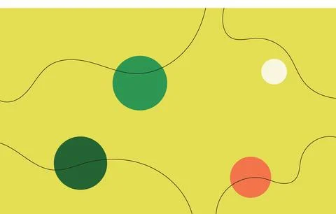 Design background line ball green unique abstract colorful Иллюстрация