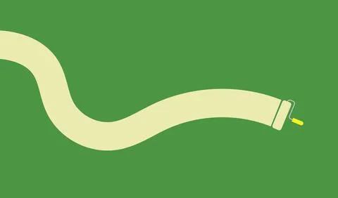Design background line roller paint green unique abstract Stock Illustration