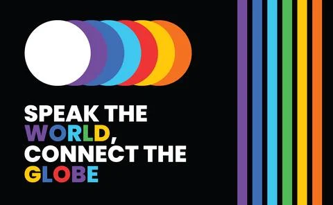 Design background line strip pride month rainbow on black background Stock Illustration