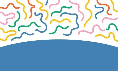 Design background line swirl unique abstract colorful Stock Illustration