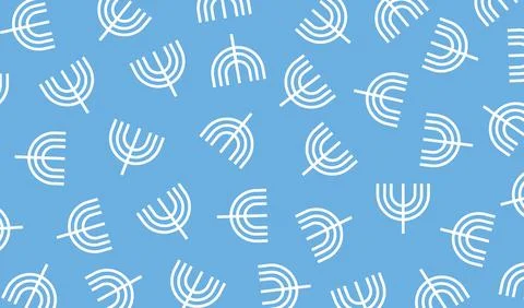 Design background line thin candle stick blue jewish unique 스톡 일러스트