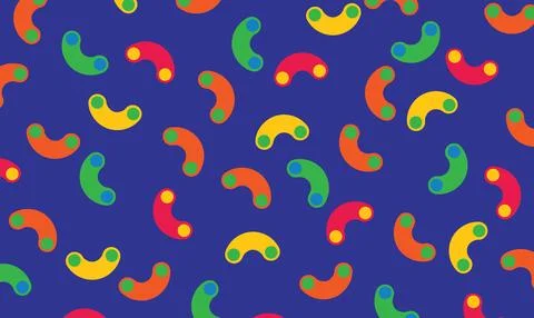 Design background macaroni colorful unique design abstract bold イラスト素材