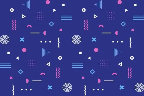 Design background memphis theme Stock Illustration