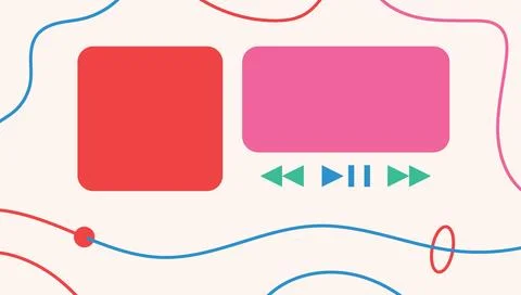 Design background retro music player unique abstract 스톡 일러스트