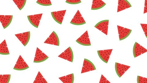 Design background watermelon slice cut unique abstract Stock-Illustration