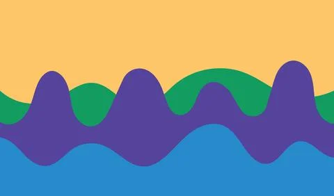 Design background wave liquid bold vibrant unique abstract Stock Illustration